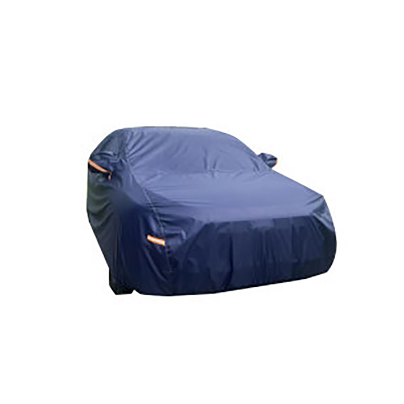 Protección solar de tela Oxford gruesa azul marino y cubierta completa impermeable para coche